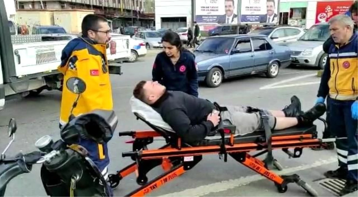 Otomobil ile motosiklet çarpıştı: 1 yaralı