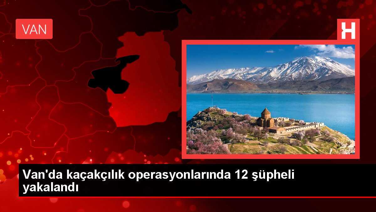 Van'da kaçakçılık operasyonlarında 12 şüpheli yakalandı