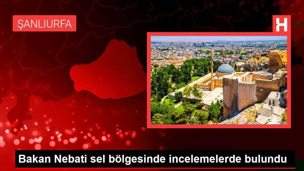 Bakan Nebati sel bölgesinde incelemelerde bulundu