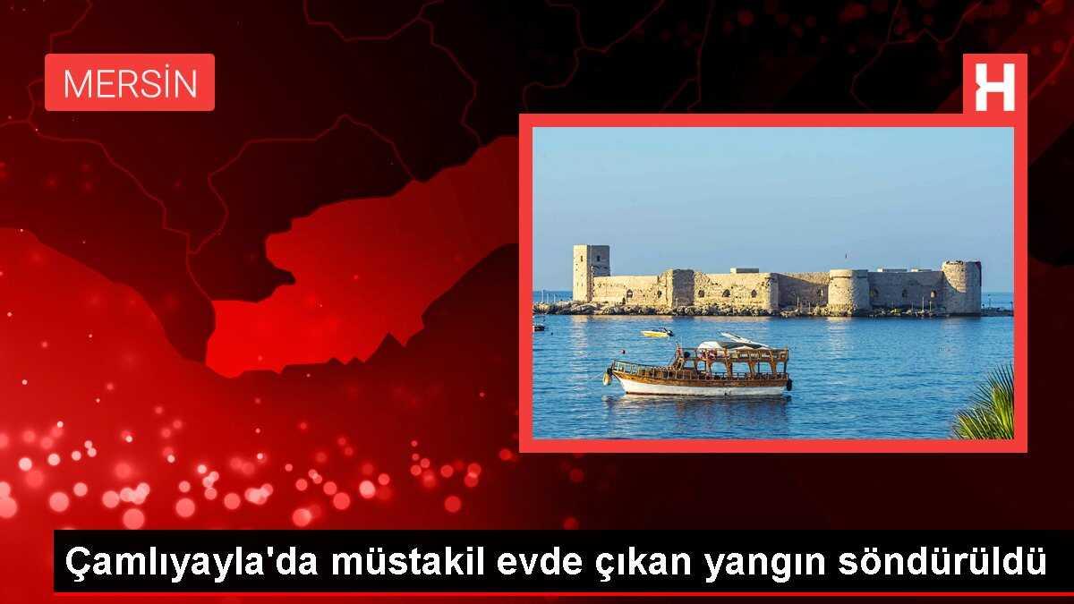 Çamlıyayla'da müstakil evde çıkan yangın söndürüldü