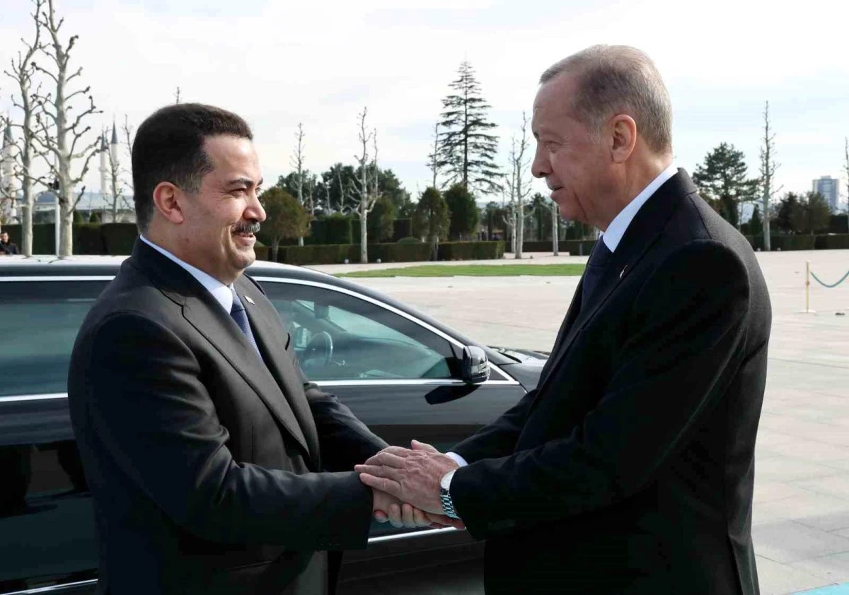 Cumhurbaşkanı Erdoğan, Irak Başbakanı Şiya Es Sudani\'yi resmi törenle karşıladı