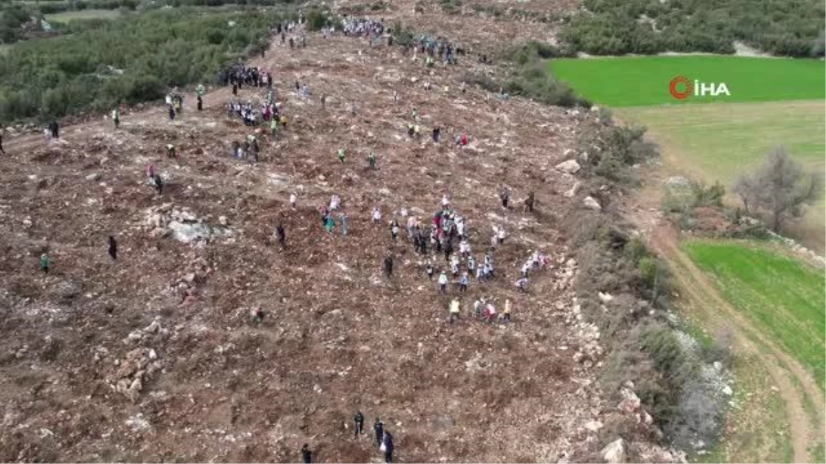 Denizli\'de Deprem Şehitleri Hatıra Ormanı\'nda ilk fidanlar toprakla buluştu