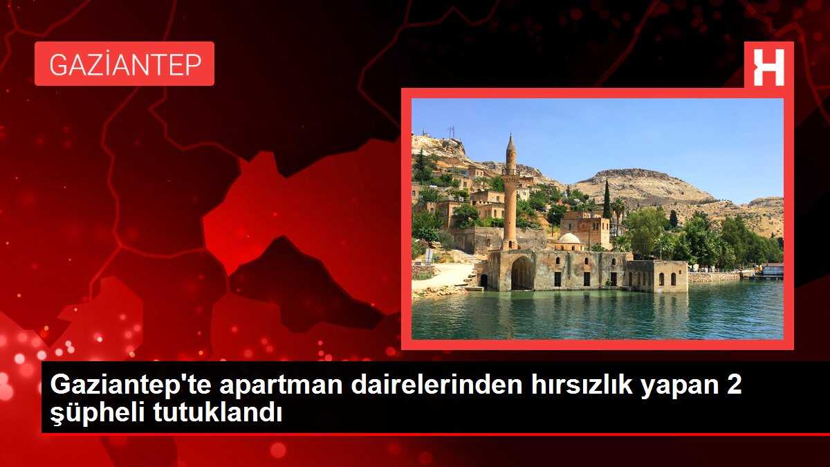Gaziantep'te apartman dairelerinden hırsızlık yapan 2 şüpheli tutuklandı