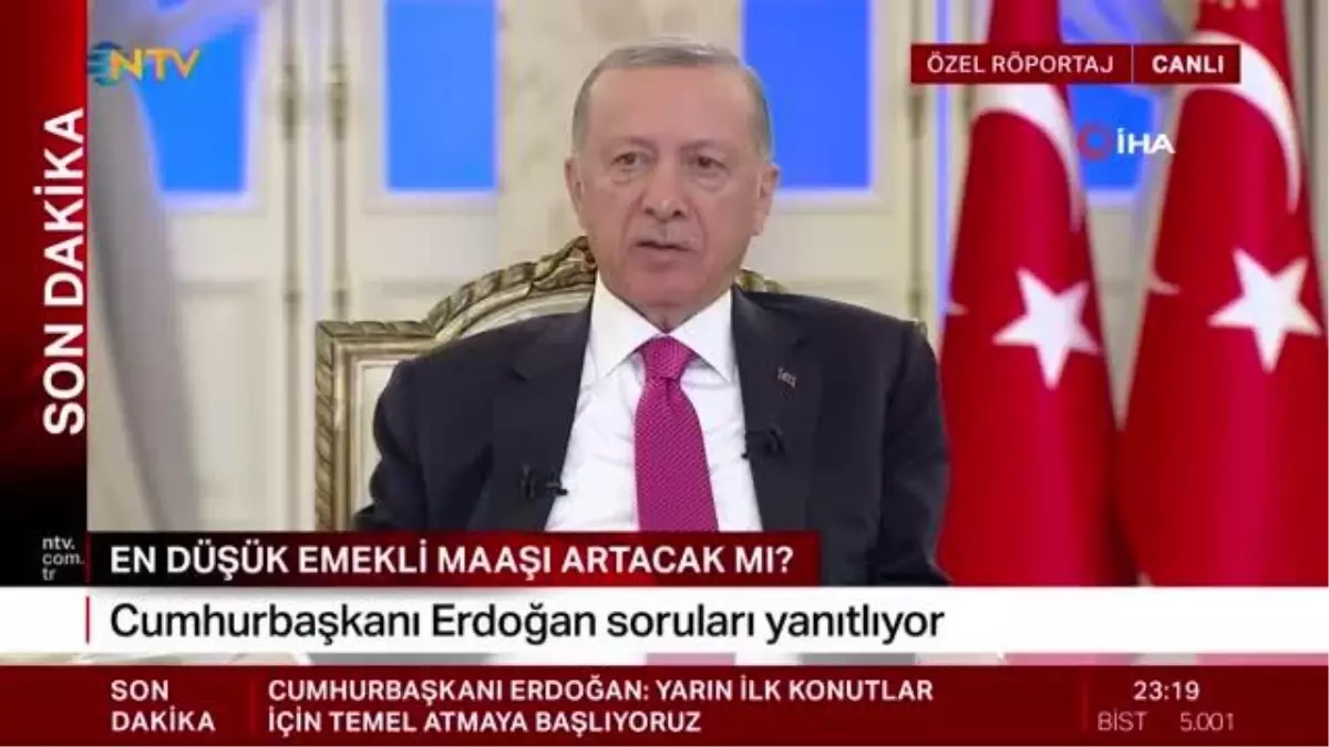 Cumhurbaşkanı Erdoğan: "En düşük emekli maaşı 7 bin 500 lira olacak"