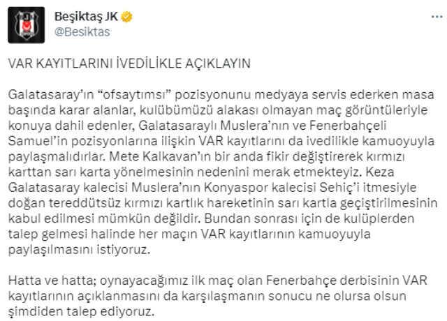 Hodri meydan! Fenerbahçe'den Beşiktaş'a jet hızıyla yanıt