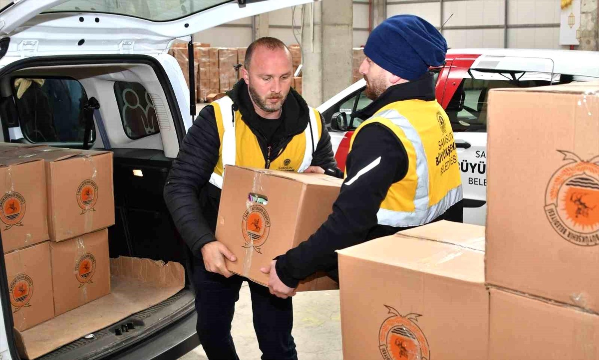 Samsun Büyükşehir Belediyesi\'nden Ramazan yardımı
