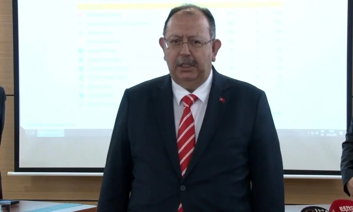 YSK Başkanı Yener ilk defa uygulamaya geçen sistemi tanıttı