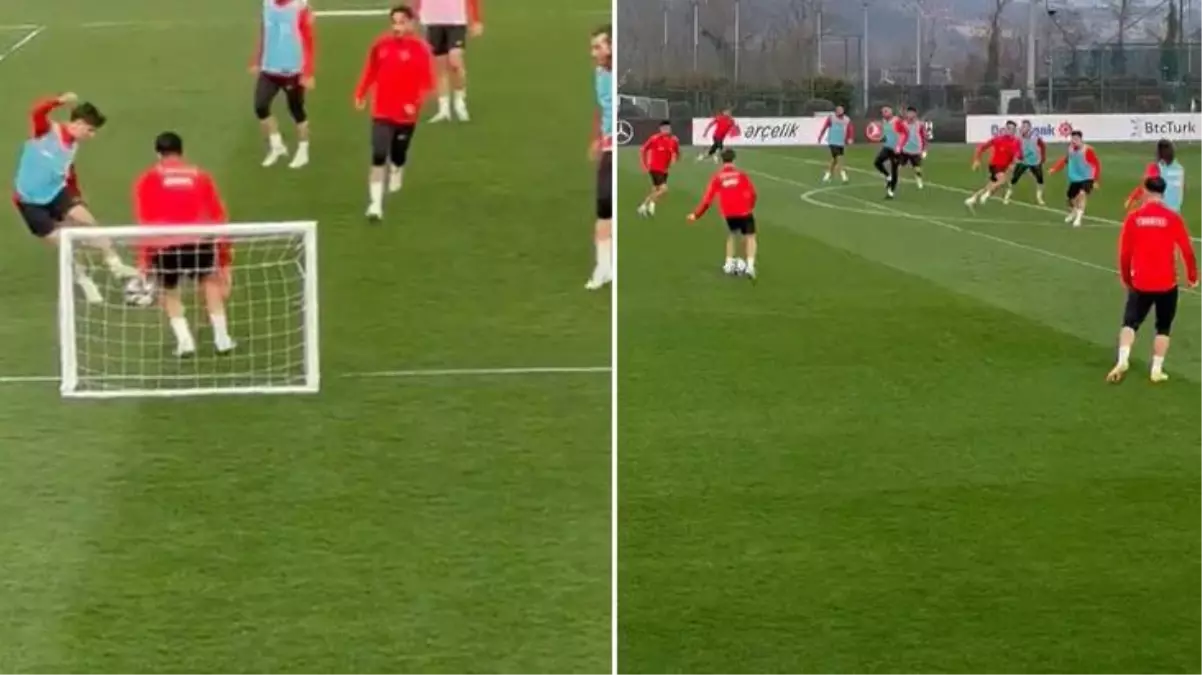 Yok artık Arda Güler! A Milli Takım antrenmanında herkesi şaşkına döndürdü