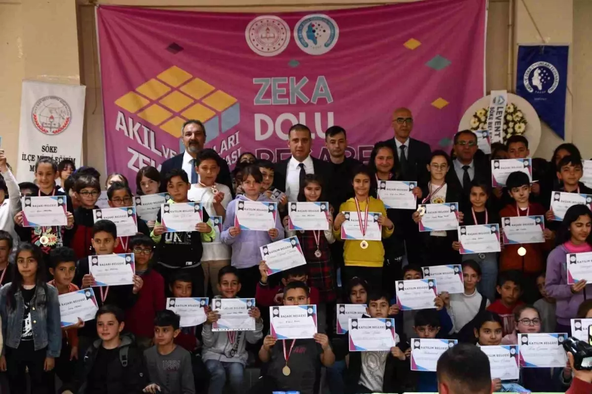 Söke\'de akıl ve zeka oyunları ilçe turnuvası ödül töreni yapıldı