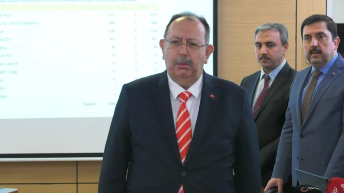 YSK Başkanı Yener: "Adaylar için imza atma süreci başlamıştır"