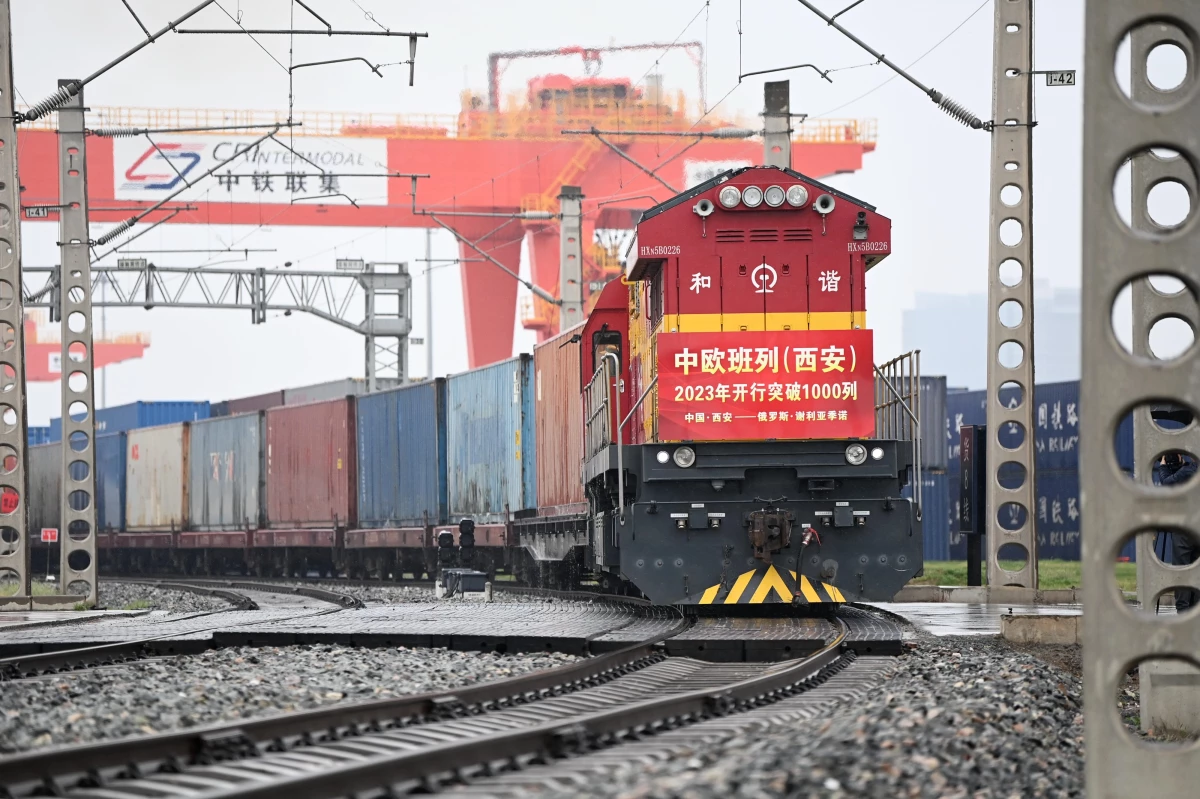 Çin-Avrupa Yük Treni, Xi\'an Kentinden Rusya\'ya Doğru Yola Çıktı