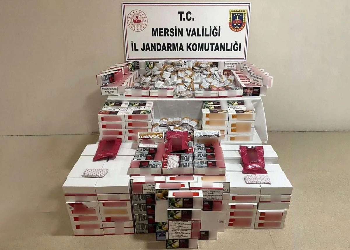 Mersin\'de sahte içki ve kaçak sigara operasyonunda 3 kişi yakalandı