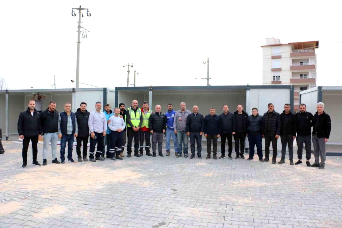 Pazarcık\'a 30 konteynerden oluşacak \'Kocaeli Çarşısı\' yapılıyor