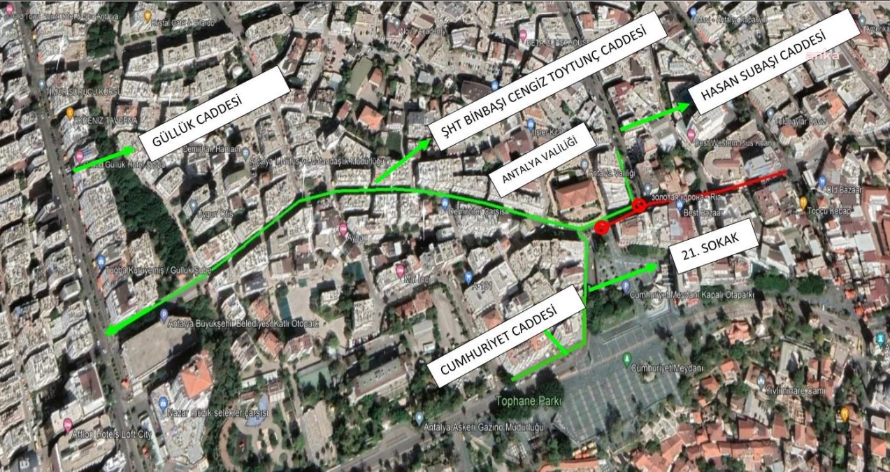 Antalya Büyükşehir Belediyesi, 26 Mart\'ta Cengiz Toytunç Caddesi\'nin Bir Bölümünün Trafiğe Kapatılacağını Duyurdu