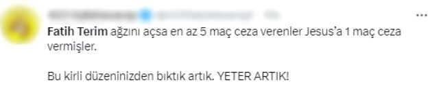 Jorge Jesus'a verilen ceza sonrası Galatasaray taraftarı ayaklandı! Fatih Terim'i örnek gösteriyorlar