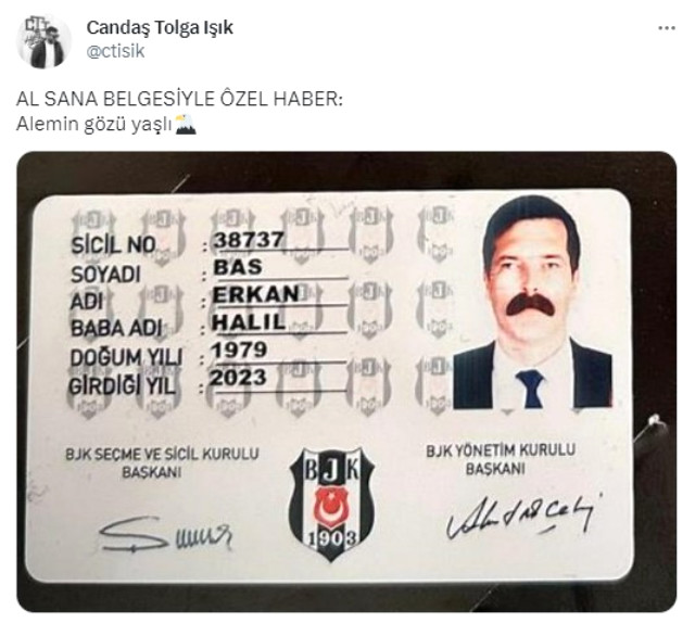 Kimliği ortaya çıktı! Türkiye İşçi Partisi lideri Erkan Baş, Beşiktaş'a üye oldu