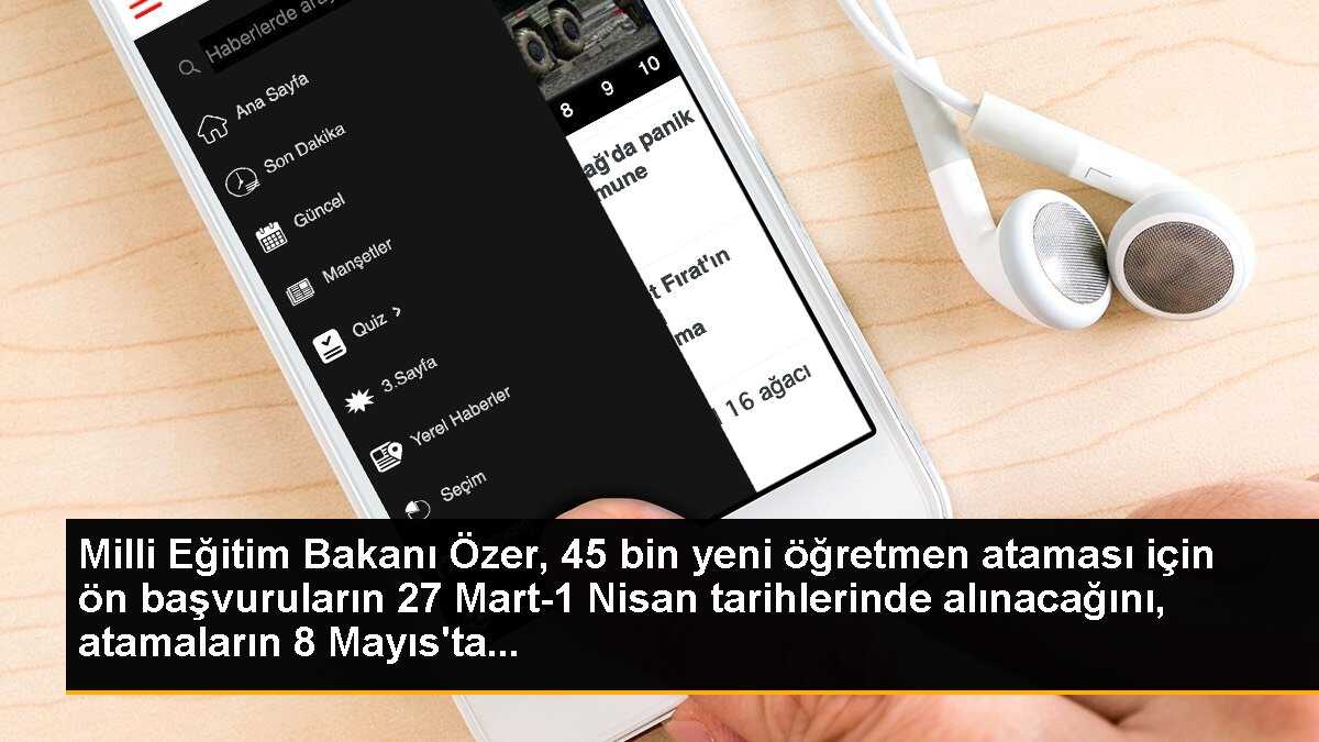 45 bin yeni öğretmenin ataması 8 Mayıs\'ta yapılacak