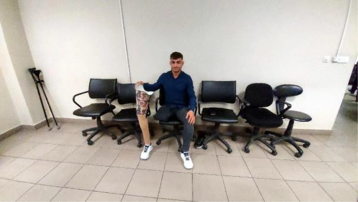 Protez bacağı enkazda kalan 28 yaşındaki Mehmet\'e Bolu\'da yeni protez takıldı