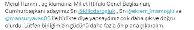 Akşener'in paylaşımı tartışma yarattı! Bütün liderler karede, ama sadece İmamoğlu ve Yavaş'ı etiketledi