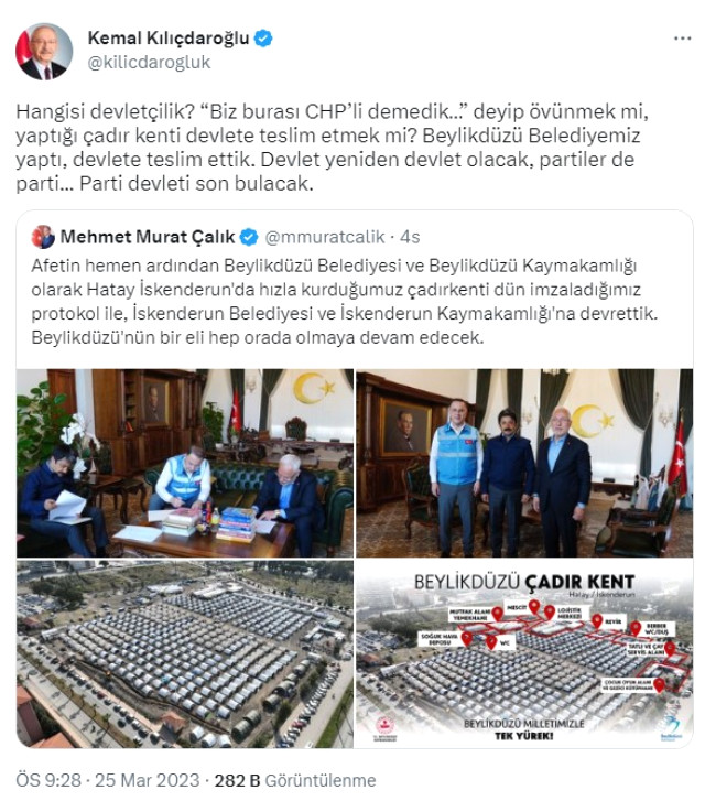Erdoğan'ın 'Biz burası CHP'li demedik' sözlerine Beylikdüzü Belediyesi'nin yaptığıyla yanıt verdi: Hangisi devletçilik?