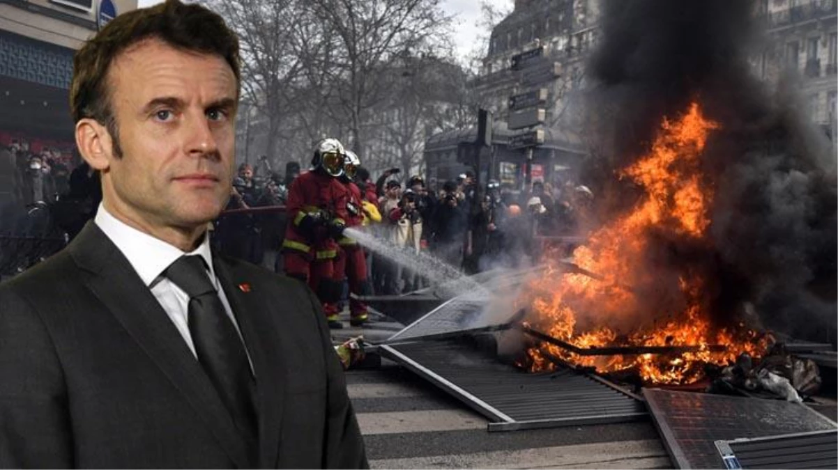 Fransa\'yı kasıp kavuran protestolar işe yaradı! Macron sendikalarla görüşecek