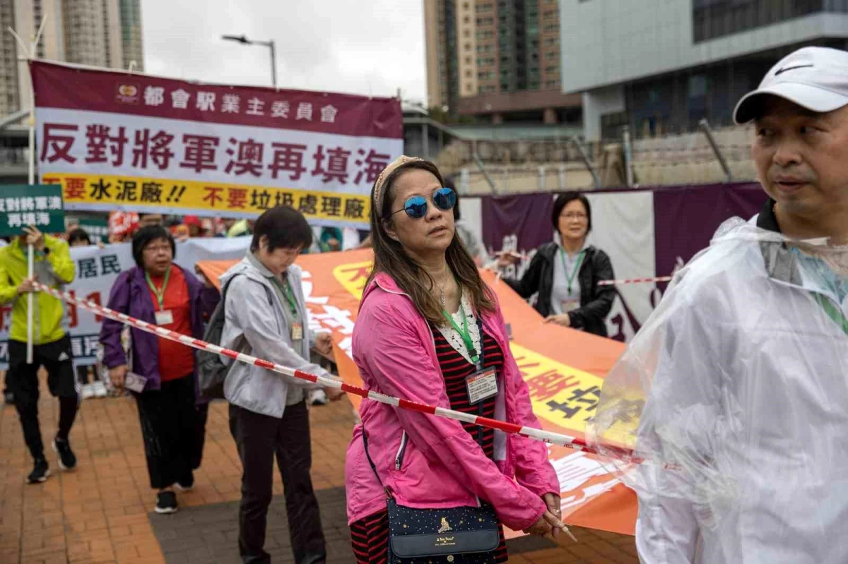 Hong Kong\'da 2020\'den bu yana ilk protesto