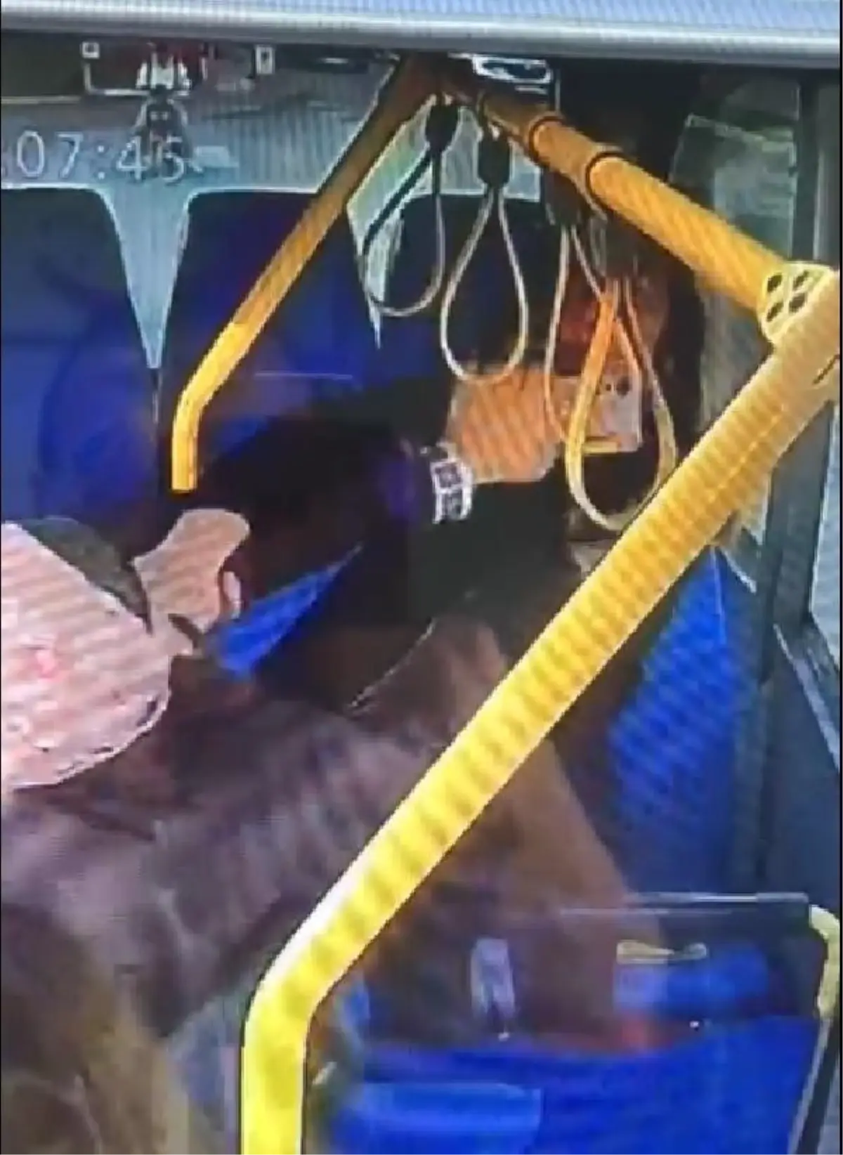 Mersin\'de minibüste iki kadının kavgası kameraya yansıdı