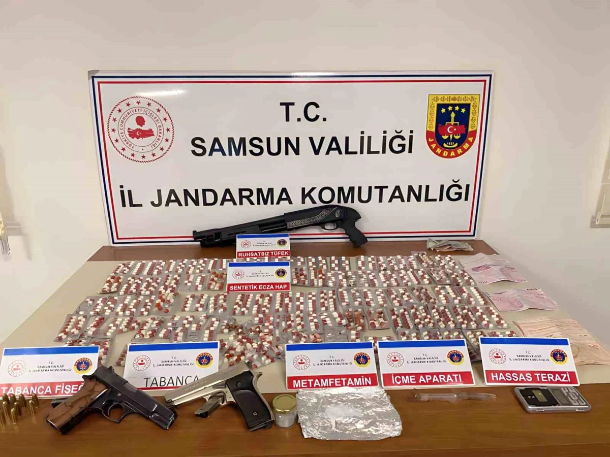 Samsun\'da jandarmadan uyuşturucu operasyonu: 5 gözaltı