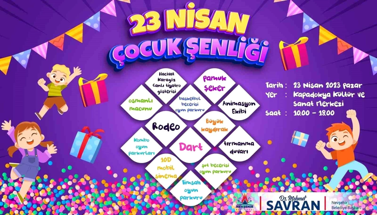 Nevşehir Belediyesi\'nden çocuklara 23 Nisan hediyesi