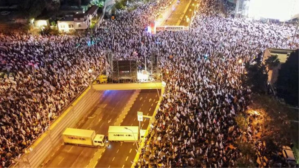 İsrail yangın yeri! "Yargı reformu" krizi binlerce kişiyi sokaklara döktü