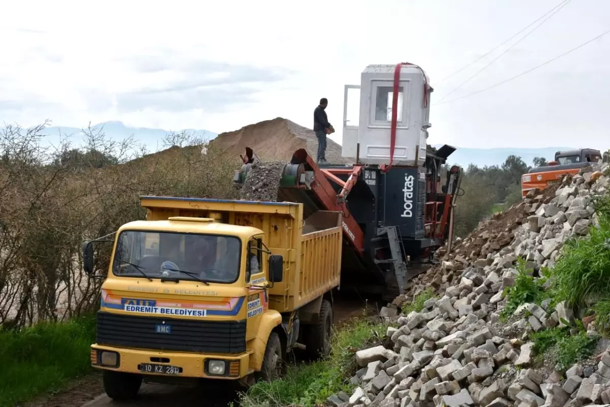 Taş kırma makinesi ile ekonomiye katkı sağlanıyor