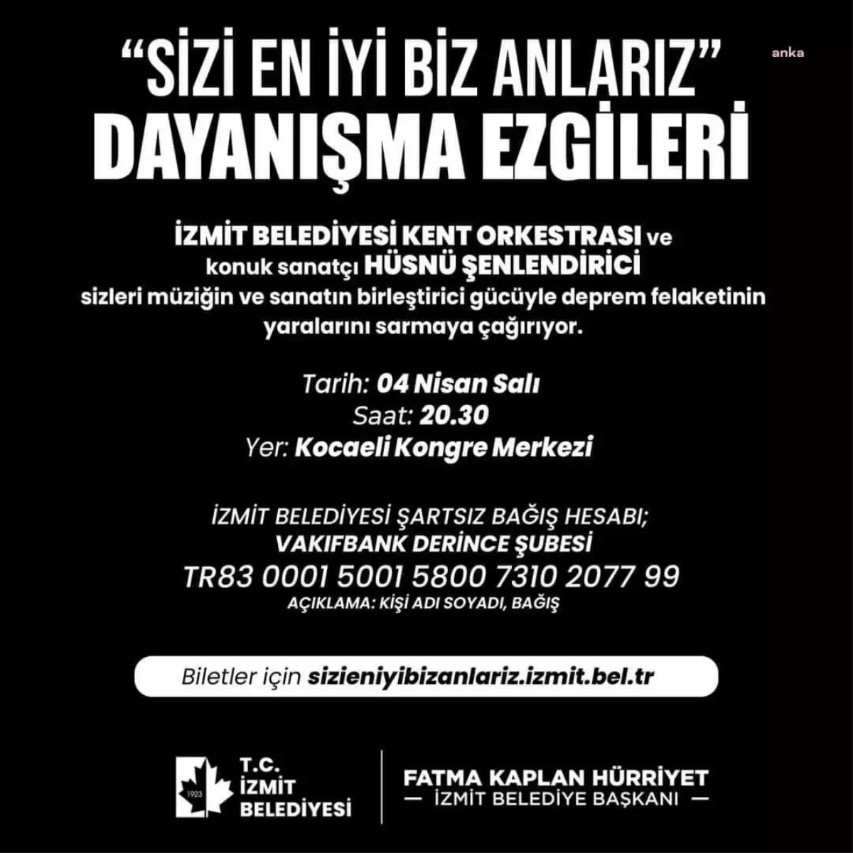 İzmit Belediyesi, \'Dayanışma Ezgileriyle\' "Sizi En İyi Biz Anlarız" Diyecek