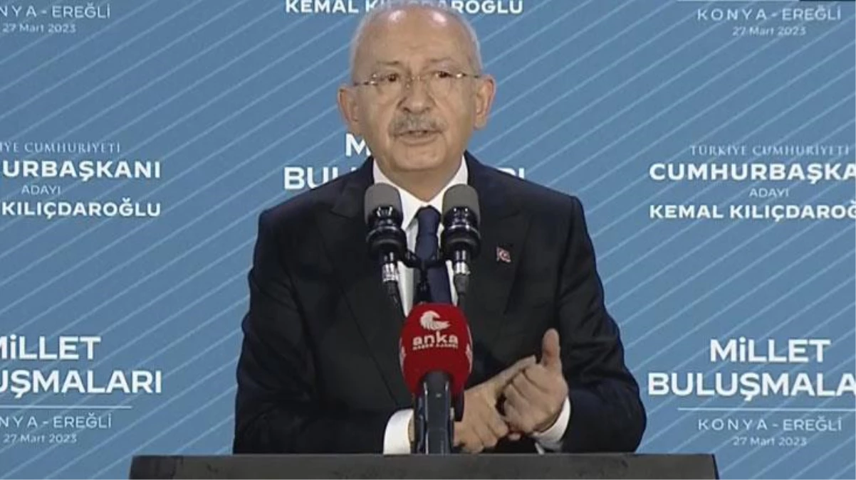 Kılıçdaroğlu, Konya\'yı iki defa art arda ülke olarak ifade etti