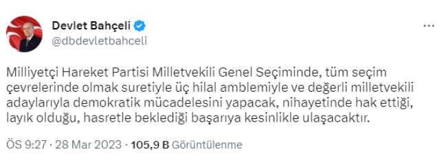 MHP, AK Parti ile ortak listeyle mi seçime gidecek? Bahçeli'den merak edilen soruya yanıt