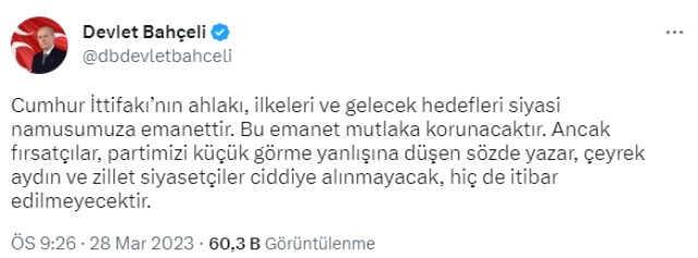 MHP, AK Parti ile ortak listeyle mi seçime gidecek? Bahçeli'den merak edilen soruya yanıt