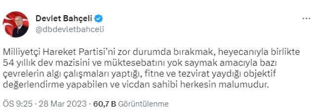 MHP, AK Parti ile ortak listeyle mi seçime gidecek? Bahçeli'den merak edilen soruya yanıt
