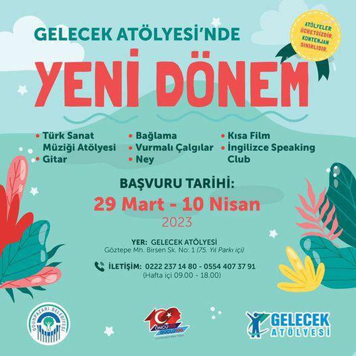 Odunpazarı Belediyesi\'nin Gelecek Atölyesi\'nde Kayıtlar Başlıyor