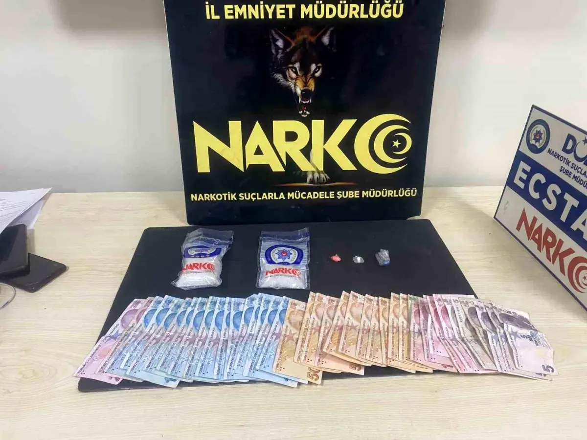 Şüphe üzerine durdurulan araçtan uyuşturucu çıktı