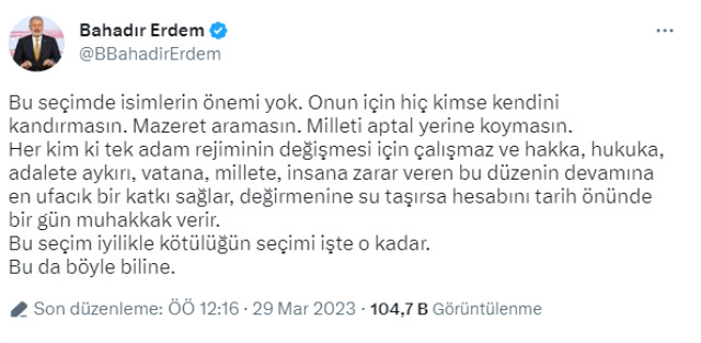 İYİ Partili Rıdvan Uz'dan istifa eden Ağıralioğlu'na tepki: Sen masaya dönülmesi konusunda el kaldırandın, şimdi ne oldu?