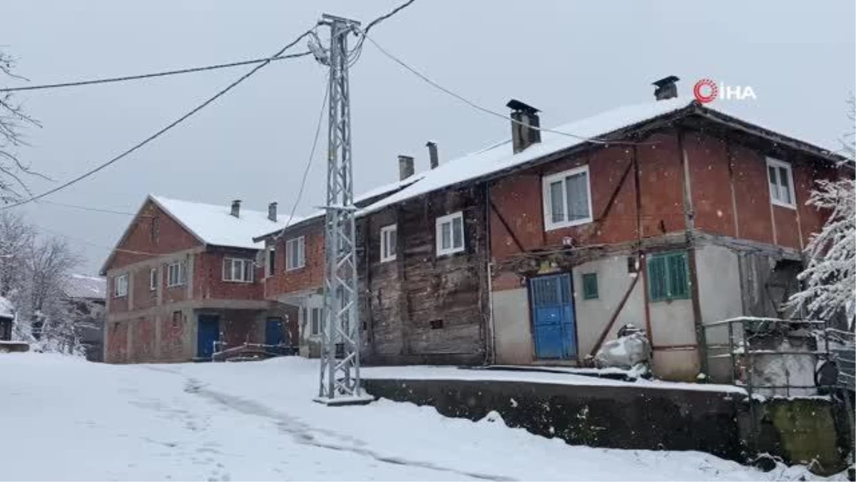 Kar yeniden yüzünü gösterdi, doğa beyaz örtüyle kaplandı