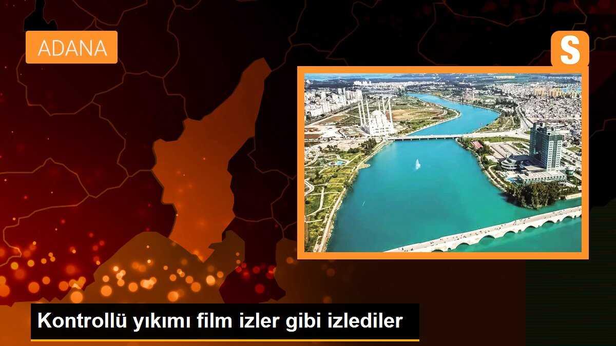 Kontrollü yıkımı film izler gibi izlediler
