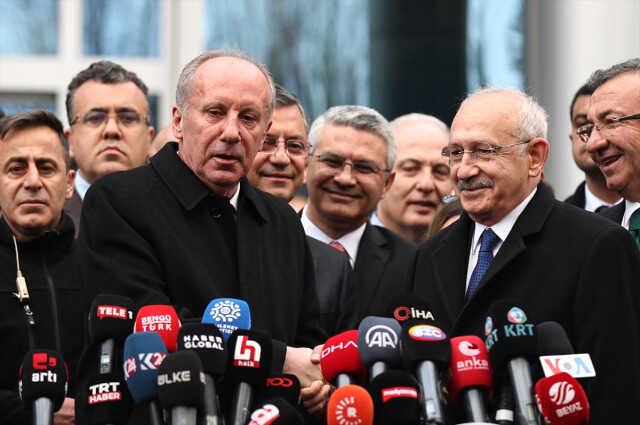 Muharrem İnce'nin Kılıçdaroğlu'nu uğurlarken söylediği cümle görüşmenin önüne geçti: Hoşgeldiniz, güle güle