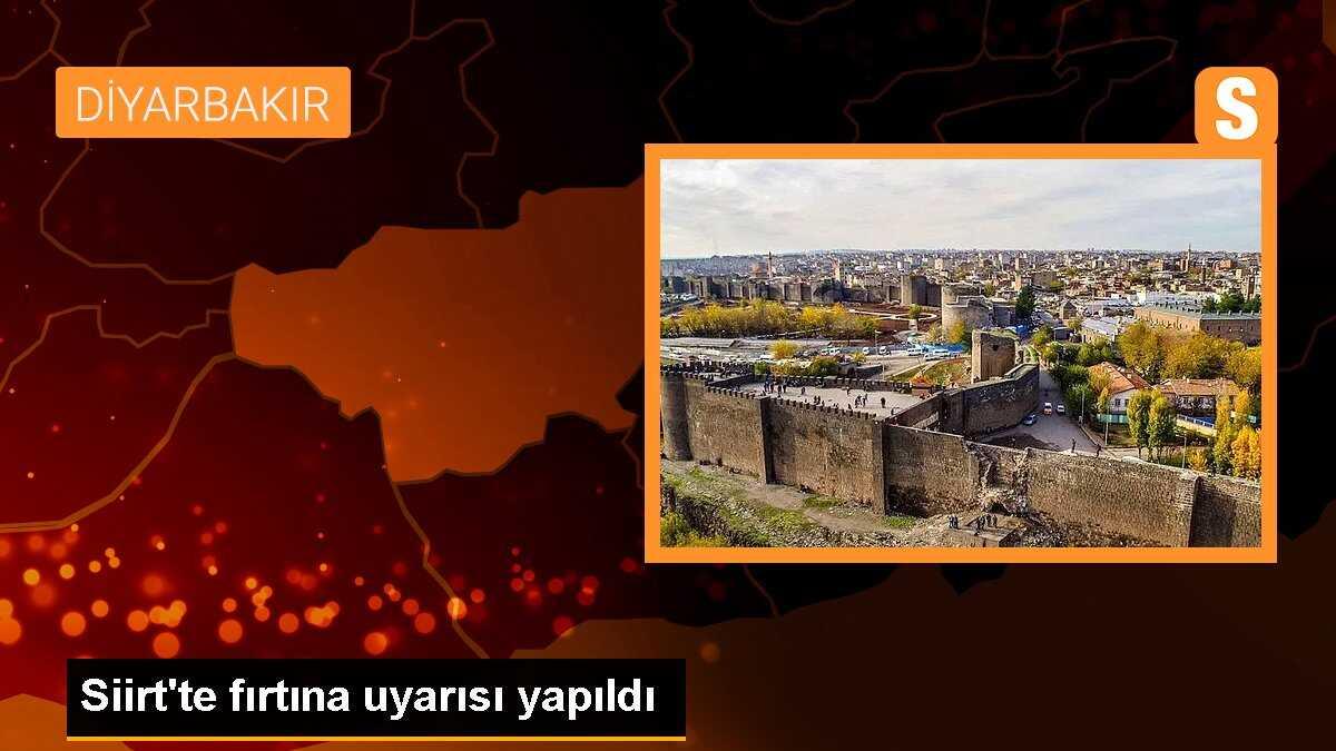 Siirt\'te fırtına uyarısı yapıldı