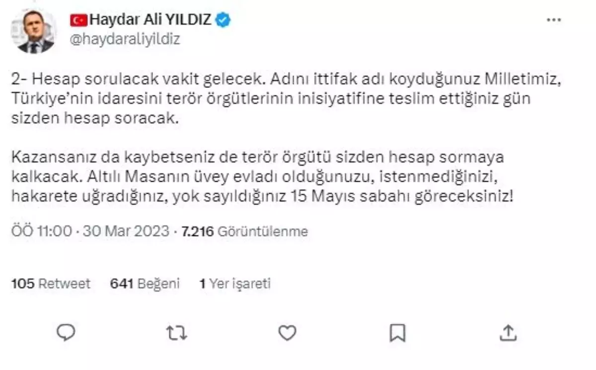 AK Parti\'li Yıldız\'dan Akşener\'i terleten sorular