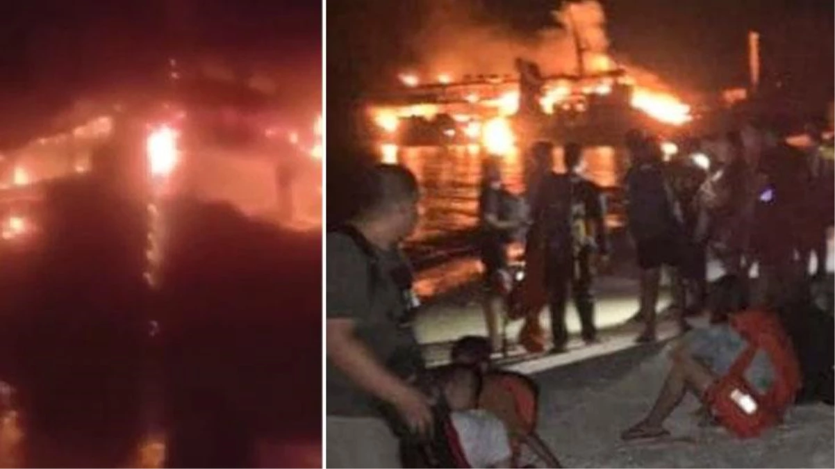 Filipinler\'de korkunç yangın! Feribottaki 31 kişi yaşamını yitirdi