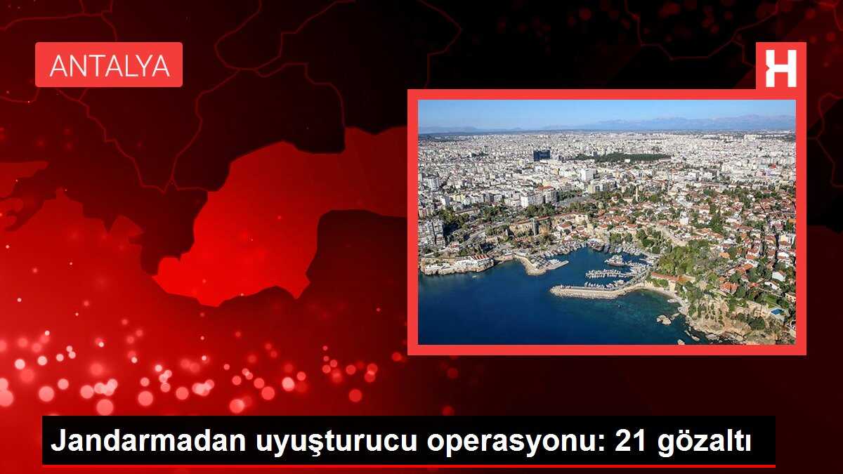 Jandarmadan uyuşturucu operasyonu: 21 gözaltı