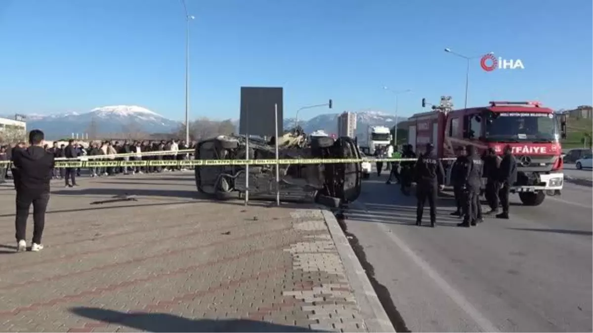Işık ihlali kazaya yol açtı, araçlardan biri takla attı: 1 ölü, 2 yaralı