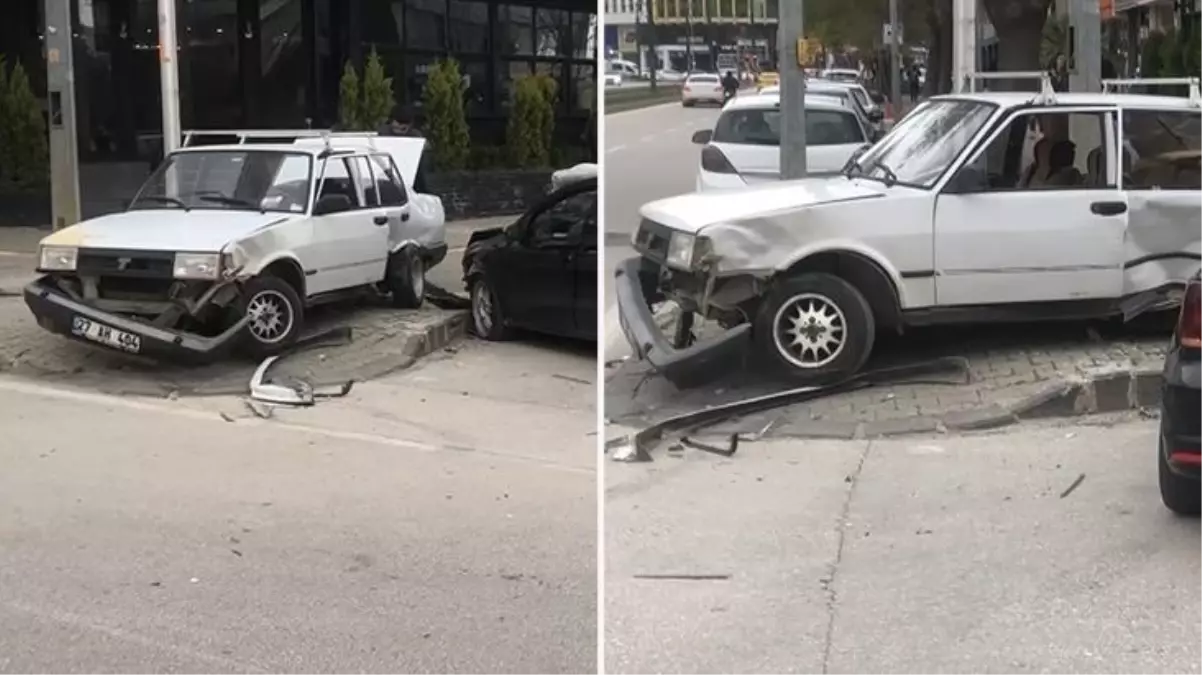 Talihsizliğin böylesi! Gaziantep\'te bir saat önce satın aldıkları araçla kaza yaptılar