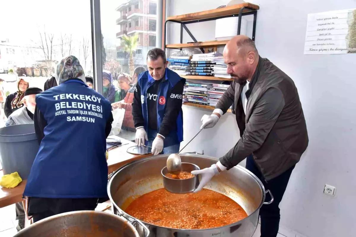 Tekkeköy\'den Ramazan sofralarına sıcak yemek