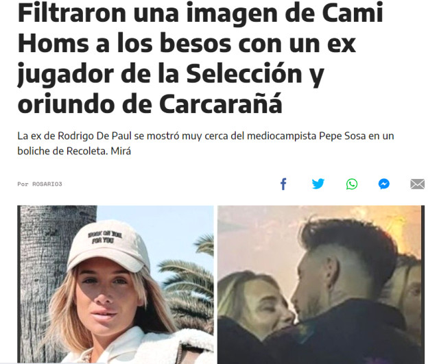 Ülkeyi sallayan bomba aşk! Sosa, Arjantinli yıldızın karısıyla barda dudak dudağa yakalandı